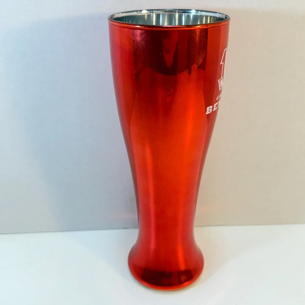 Cincinnati Bengals Pilsner Glass NFL Red Metallic Finish 20oz Duck House